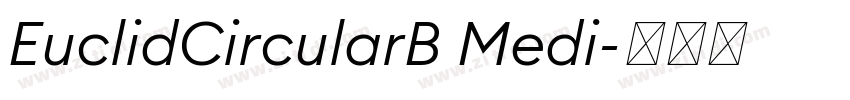 EuclidCircularB Medi字体转换